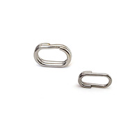 MISTER JIGGING Fabricant de mousqueton suspendu en acier inoxydable aplatissant les anneaux fendus Connecteur pivotant