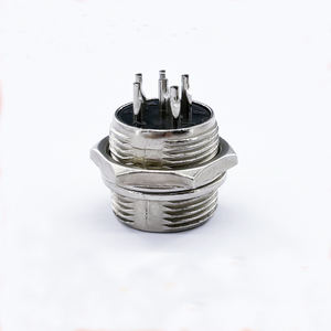 Conector Circular de Aviación GX16 de 16M, 2-10 Pines, para Montaje en Panel, con Contacto de Cobre, IP55, Terminación por Soldadura - Product Image 3