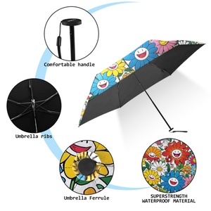 Wholesale Manual Quick Dry Carbon Fabric 19-Inch Lightweight Auto Close All-Season Folding Umbrella Case for Travel Business - Product Image 1