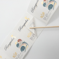Etiquetas Personalizadas para Botellas de Vino, Etiquetas Adhesivas con Logotipo Frontal y Trasero para Botellas de Whisky, Papel Texturizado con Lámina Dorada Personalizada