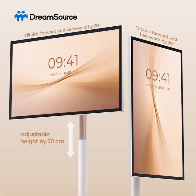 32/55 Inch Touch Screen Portable Smart TV LCD Monitor Animation Rechargeable Floor Standing Indoor/Outdoor Digital Signage for