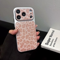 Coque de protection en cuir léopard scintillant pour iPhone 18 Pro Max, 17 Pro, 17 Air, 16 Plus, 15 Pro Max, 14 Pro, 13 – Vente en gros