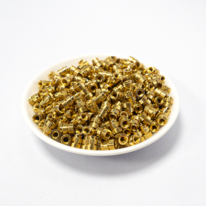 Đồng thau fastenersmass kim cương có khía đôi-vượt qua khuôn trên đúc pre-nhúng ren chèn đồng có khía NUT - Product Image 4