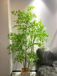 Árbol Artificial de Nandina en Maceta, Decoración de Interior/Exterior, Planta Artificial de Plástico para el Hogar, Duradera - Product Image 3