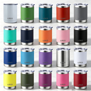 Venta al por Mayor de Vasos Térmicos para Auto de 10 oz, Mini Tazas de Acero Inoxidable de Doble Pared con Aislamiento, Tanque Interior 304, Impresión de Logotipo Personalizado, Regalo Promocional - Product Image 1