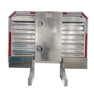 OEM <strong>Logo</strong> 68" H X 80" W Three Door Aluminium Headache Rack for Semi <strong>Trucks</strong> - Product Image 5