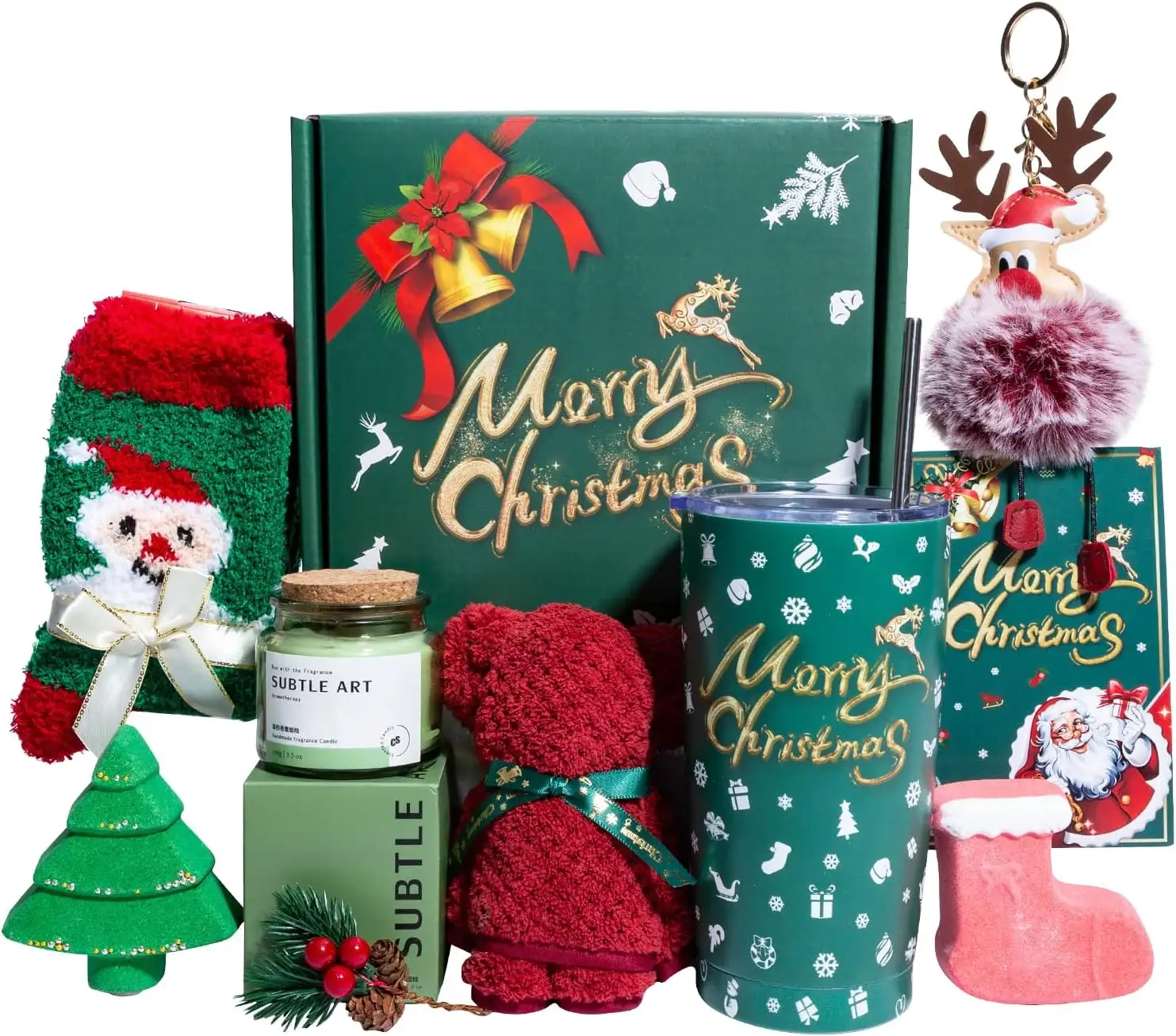 Promotie Lage Aangepaste Groothandel Draagbare Uitstekende Hoge Kwaliteit Gift Vacuüm Kolf Set Kerst Cadeau Set Voor Vrouwen