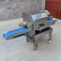 Nouvelle machine commerciale automatique pour trancher la viande cuite et congelée, trancheuse de viande désossée en acier inoxydable à épaisseur réglable