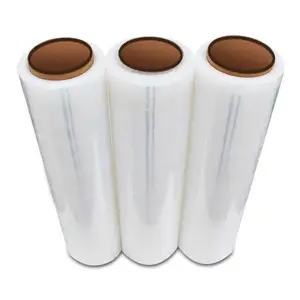 Industrial Heavy Duty Plastic Polyethylene Wrapping Manual Packing Film Jumbo Roll 50kg Pallet Wrap Stretch Film