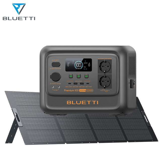 BLUETTI 1800W 2KW Solar Generator Lifepo4 Battery Home Outdoor Emergency Portable Power Station With Wireless Charging