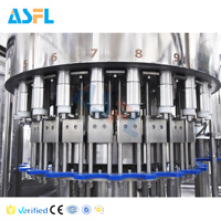 Máquina de Llenado por Gravedad de Botellas de Agua Mineral Monobloque de Bajo Costo CGF18-18-6 4000-6000BPH 250ml 500ml 1500ml con Control PLC