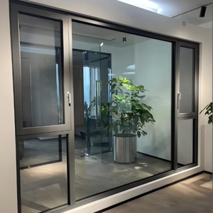 KT, ventanas abatibles de aluminio de doble acristalamiento personalizadas, ventanas y puertas <span class=keywords><strong>Ropo</strong></span>, marco fuerte Horizontal para casas de apartamentos - Product Image 6