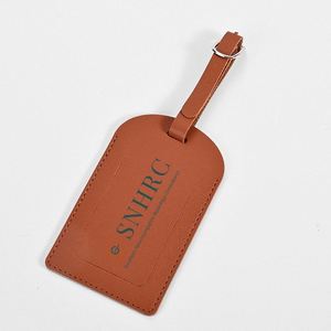 Custom Leather Luggage Tag, Personalized Genuine Leather Travel Bag Tag, Luxury Name & ID Label for <b>Suitcases</b> - Product Image 3