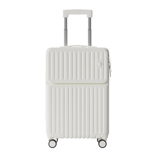 Carry-On <b>Suitcase</b> 24-<b>Inch</b> Large Capacity Trolley Case With Cup Holder Zipper Opening For Women Travel - Product Image 5