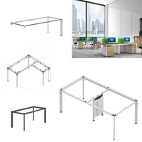 Table d'ordinateur de haute qualité avec table de conférence à ossature métallique