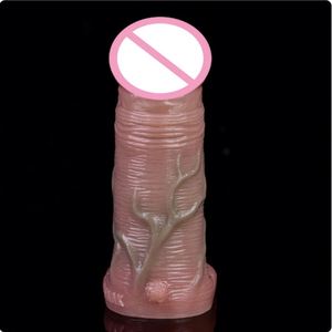 Anillo para Pene de Silicona a Precio de Fábrica, Funda para Pene con Anillo, Funda Hueca Realista para Dildo, Juguetes Sexuales para Adultos para Hombres, Retrasa la Eyaculación - Product Image 6