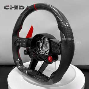 Volante de Fibra de Carbono Negro Mejorado para Automóviles <span class=keywords><strong>Audi</strong></span>, Compatible con <span class=keywords><strong>A1</strong></span>/A3/A4/B9/A5/A6/A7/C7/Q5/S5/S9/Q3/Q7/RS3/RS5-GKHIR - Product Image 5