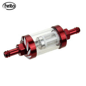 กรองน้ำมันเชื้อเพลิงมอเตอร์ไซค์แบบใส CNC รุ่นดัดแปลง วัสดุโลหะ สีแดง เงิน ทอง เขียว ดำ ใช้ซ่อมแซมได้ - Product Image 2