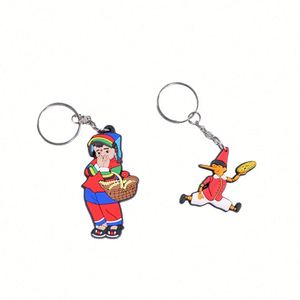 Wholesale China Anime Keychain Cheap Promotional Items 3d Custom Shaped Soft Pvc Key Chain with logo - Product Image 3