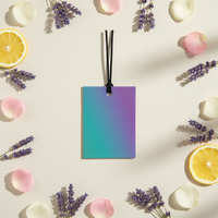 Désodorisant en papier parfumé à forme unique avec logo personnalisé et impression brillante, emballé individuellement dans un sac OPP pour la promotion de la marque de l'entreprise