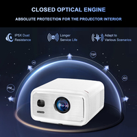 Projecteur Flixtone D10S prenant en charge la 4K avec puce V660, mise au point automatique MEMC, 4000 lumens ANSI, projecteur 1080P