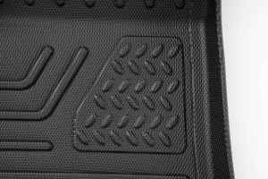 Tapis de sol et doublures de coffre TPE pour <span class=keywords><strong>Tesla</strong></span> Model Y 2018-2023, ensemble complet 3 pièces, TPE extra-épais, 5 places, toutes saisons, protection animaux domestiques - Product Image 4
