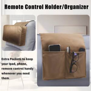 Custom Recliner Chair Side Storage Organizer with Soft Neck <b>Support</b> Cushion for Living Room <b>Sofa</b> Headrest Pillow - Product Image 2