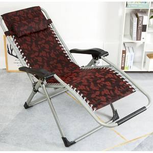 Chaise de <span class=keywords><strong>pelouse</strong></span> rembourrée à gravité zéro chaise longue <span class=keywords><strong>anti</strong></span>-gravité inclinable de patio pliable avec oreiller chaise de camp en plein air - Product Image 5