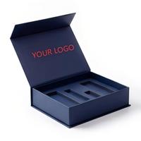 Boîte cadeau haut de gamme personnalisée, étanche, à fermeture magnétique, écologique, recyclable, gaufrée, portable, avec doublure en éponge pour