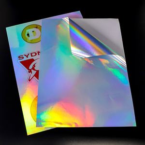 Papel Adhesivo Holográfico Imprimible en Inyección de Tinta A4 210x297mm, Hoja de Papel con Sello de Garantía a Prueba de Manipulación para Impresoras Láser e Inyección de Tinta - Product Image 5