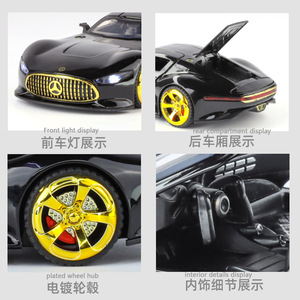 Modèles de voitures de sport <span class=keywords><strong>GT</strong></span> Visinn en métal moulé sous pression à l'échelle 1/32, portes à ailes de mouette, roues mobiles à rétrofriction de haute qualité, jouet de collection de simulation - Product Image 6