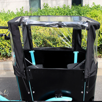 Vélo cargo électrique hollandais à 3 roues avec chargement avant/tricycle pour passagers, conception sécurisée pour animaux de compagnie et enfants