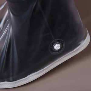 Couvre-chaussures réutilisables de chaussures imperméables légères avec des couvre-chaussures en plastique antidérapants de tirette - Product Image 2