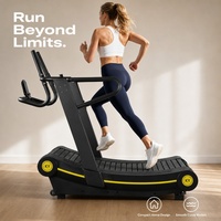 Tapis de course manuel incurvé KY 180 kg – Tapis de marche auto-alimenté à faible impact sans alimentation électrique pour la marche et l'entraînement à domicile