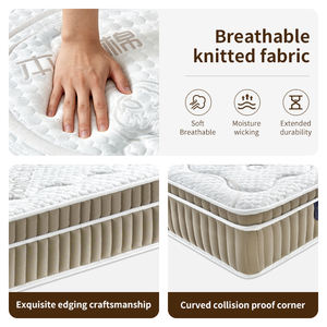 Colchón de Muelles Transpirable y Ecológico, Tamaño King/Queen, en Caja, con Funda de Tela Tejida de 500g/m, Acolchado Suave y Confortable - Product Image 2