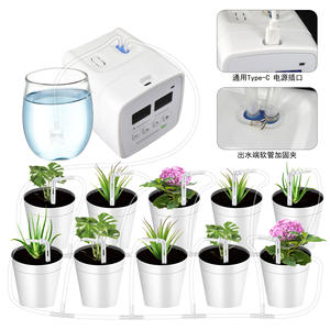 Système d'irrigation goutte à goutte intelligent à minuterie pour plantes en pot et succulentes, arrosage automatique extérieur avec minuterie numérique - Product Image 4