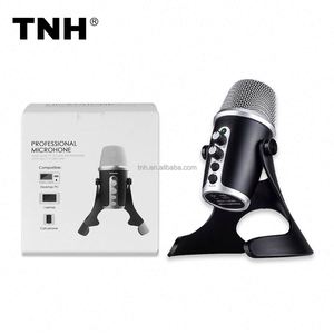 Tnh USB- <span class=keywords><strong>K01</strong></span> Trọng lượng nhẹ có dây Condenser <span class=keywords><strong>Microphone</strong></span> cho máy tính để bàn ghi âm phòng thu hát chơi game streaming video Live chat <span class=keywords><strong>Microphone</strong></span> - Product Image 1