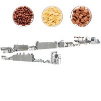 Machine de production de céréales de petit déjeuner, snacks colorés, ligne de production de flocons de maïs