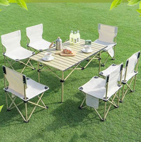 Mobilier de salle à manger d'extérieur Kitchen Park Hot Camping in Living Room or Exterior Modern Portable Folding Table Chair Camping Table