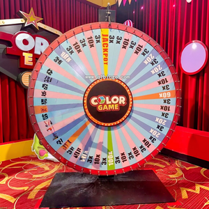 Rueda <span class=keywords><strong>de</strong></span> la Fortuna Gigante Personalizable con Rotación Libre, <span class=keywords><strong>Juego</strong></span> Interactivo <span class=keywords><strong>de</strong></span> Alta Gama con Luces LED para Carnaval - Product Image 4