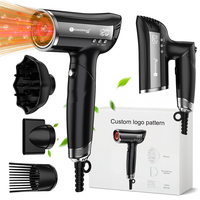 Sèche-cheveux professionnel à double tension 1200W, séchage rapide, haute vitesse, avec moteur sans balais 110 000 tr/min et technologie ionique infrarouge (200 millions d'ions) - Vente en gros usine