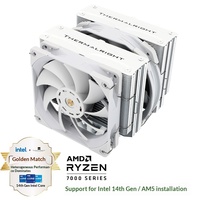 Thermalright Frost Commander 140 blanc double tour CPU refroidisseur d'air 5x8mm tuyaux thermiques soudure de reflux
