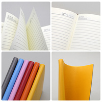 Carnet personnalisé coloré A4 A5 B5 avec couverture en cuir PU, carnet d'étudiant en gros