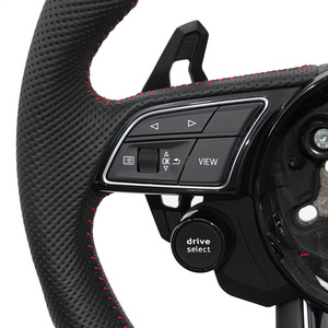 สำหรับออดี้ เอ4 ปี 2008-2023 พวงมาลัยหนังสีดำ  ดัดแปลง  หัวเกียร์ Zc-A4-P8 - Product Image 3