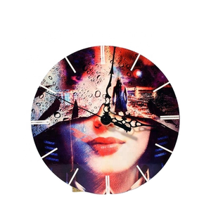 Qualisub 5mm MDF özelleştirilmiş duvar saati s süblimasyon duvar saati s dekorasyon fotoğraf ahşap çatkı duvar duvar saati - Product Image 1