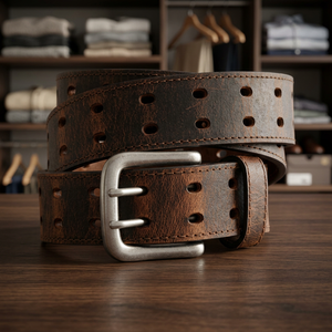 Ceintures en cuir de vache aux designs personnalisables, boucle en acier noir, écologiques, imperméables, résistantes, durables, largeur 3,8 cm, longueur 140 cm - Product Image 2