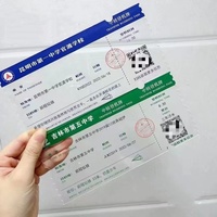 Transfert thermique passeport vol & avion billet OEM personnalisé disponible compagnie aérienne carte d'embarquement papier billets d'avion