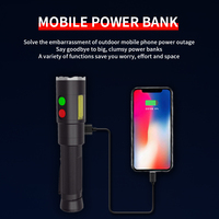 Lampe torche LED puissante, résistante aux chocs, IPX44, pour la chasse en extérieur, étanche, en alliage d'aluminium, rechargeable