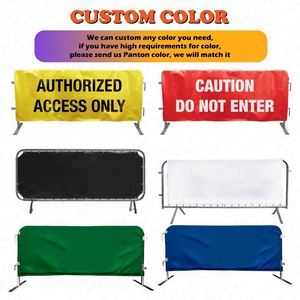 Custom Printed Outdoor Barricade Covers High-Quality Tension Fabric Barricade Covers With Zipper - Product Image 4