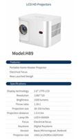 Proyector LED Portátil Inteligente para Cine en Casa y Exteriores, Android, Video, Mini, Entretenimiento Personal, 1080P, HIFI Estéreo